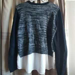 The Limited Two-in-one sweater blouse combo M